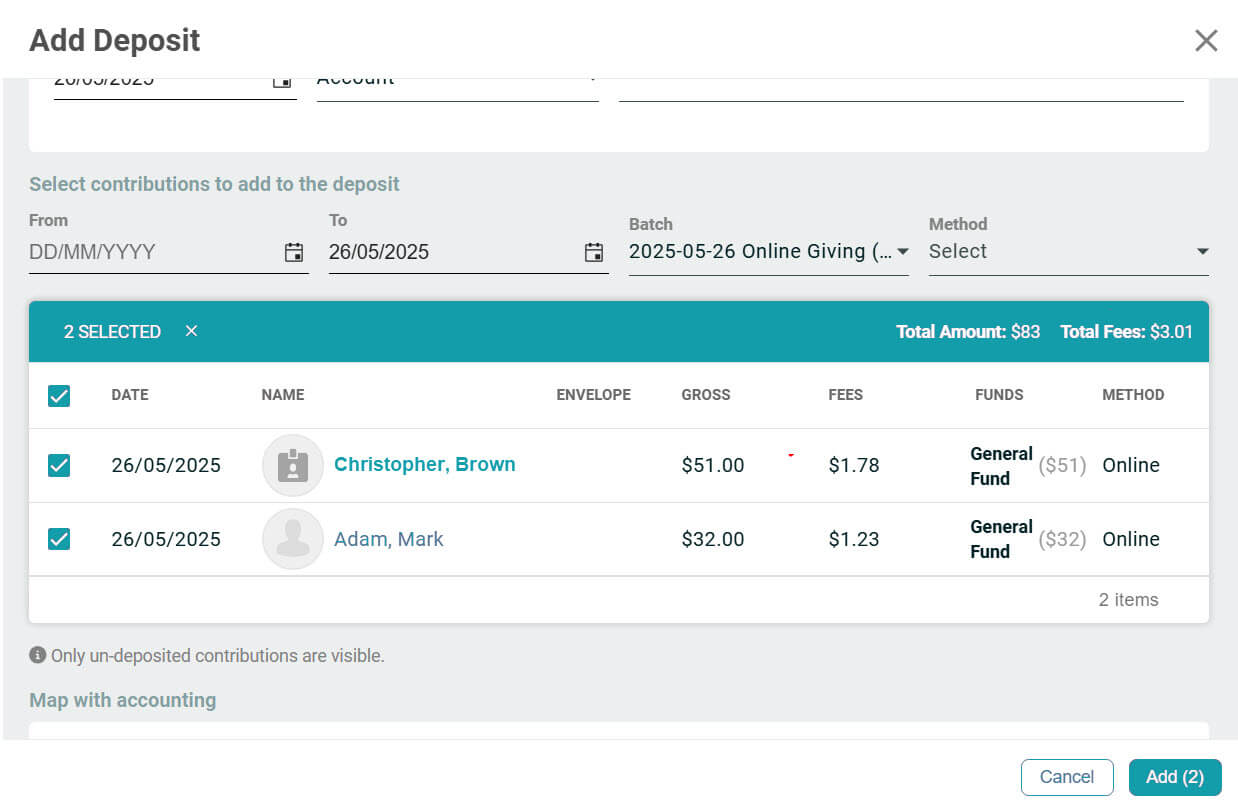 Release Notes 2025 102 og deposit amounts -