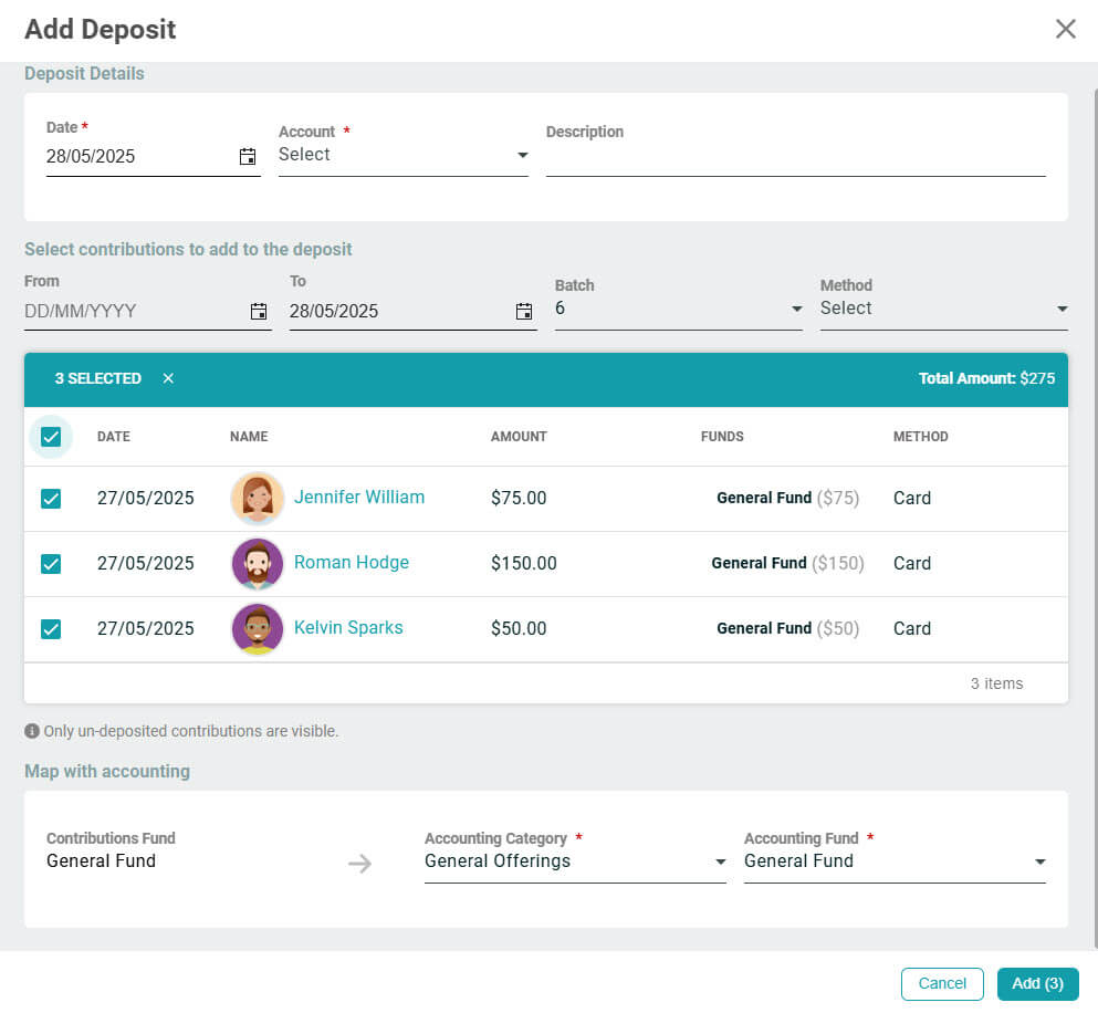 ChMeetings Updates For May 2025 8 deposits -