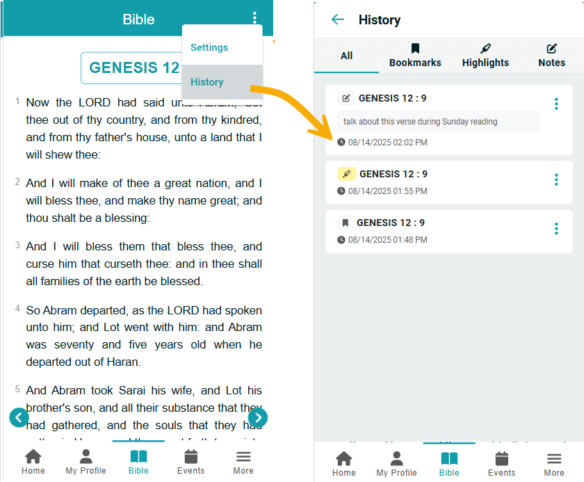 Release Notes 2025 58 action history -