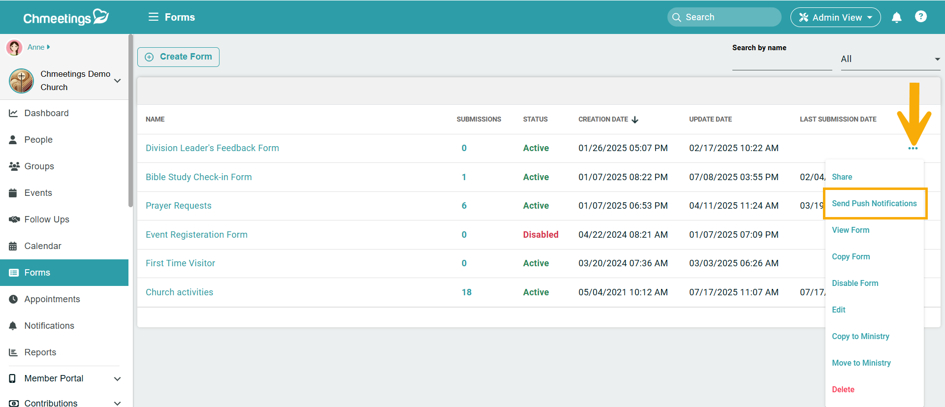 Reach People with Custom Mobile Push Notifications 3 form notif -