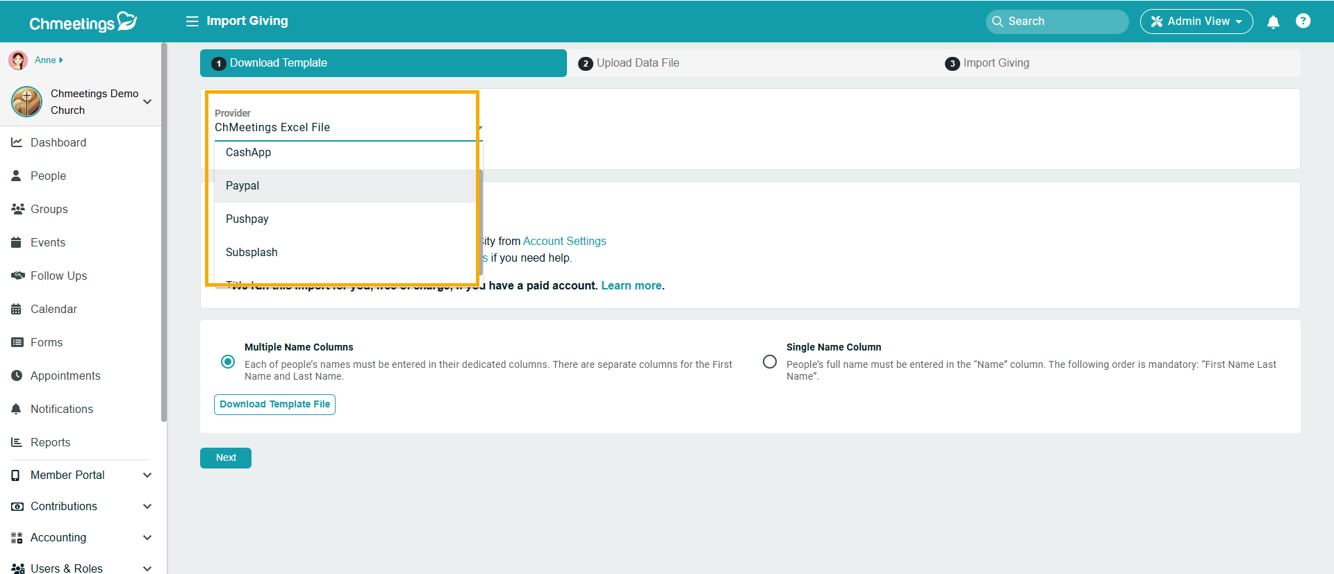 Release Notes 2025 61 import giving -