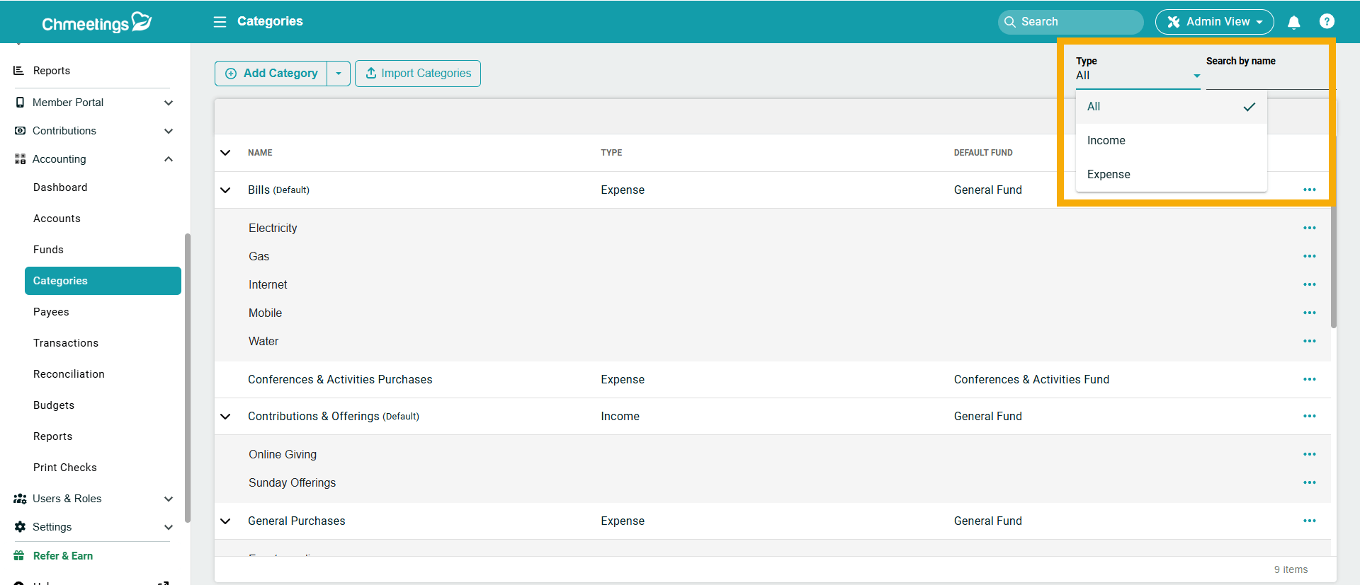 Release Notes 2025 41 category filters -