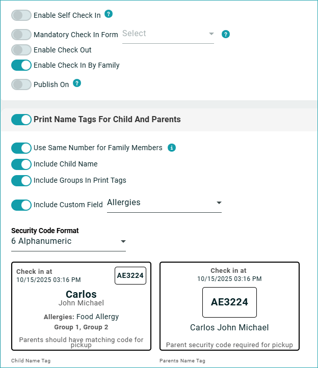 Release Notes 2025 32 child checkin -