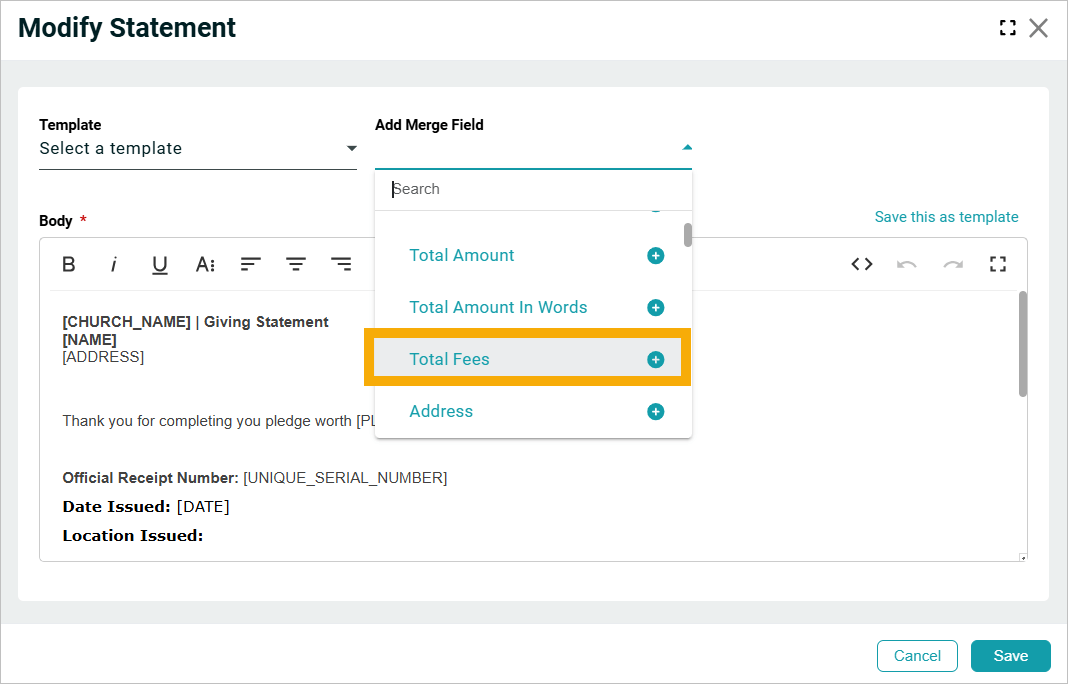 Release Notes 2025 30 fees -