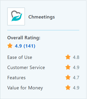 Chmeetings- Capterra reviews