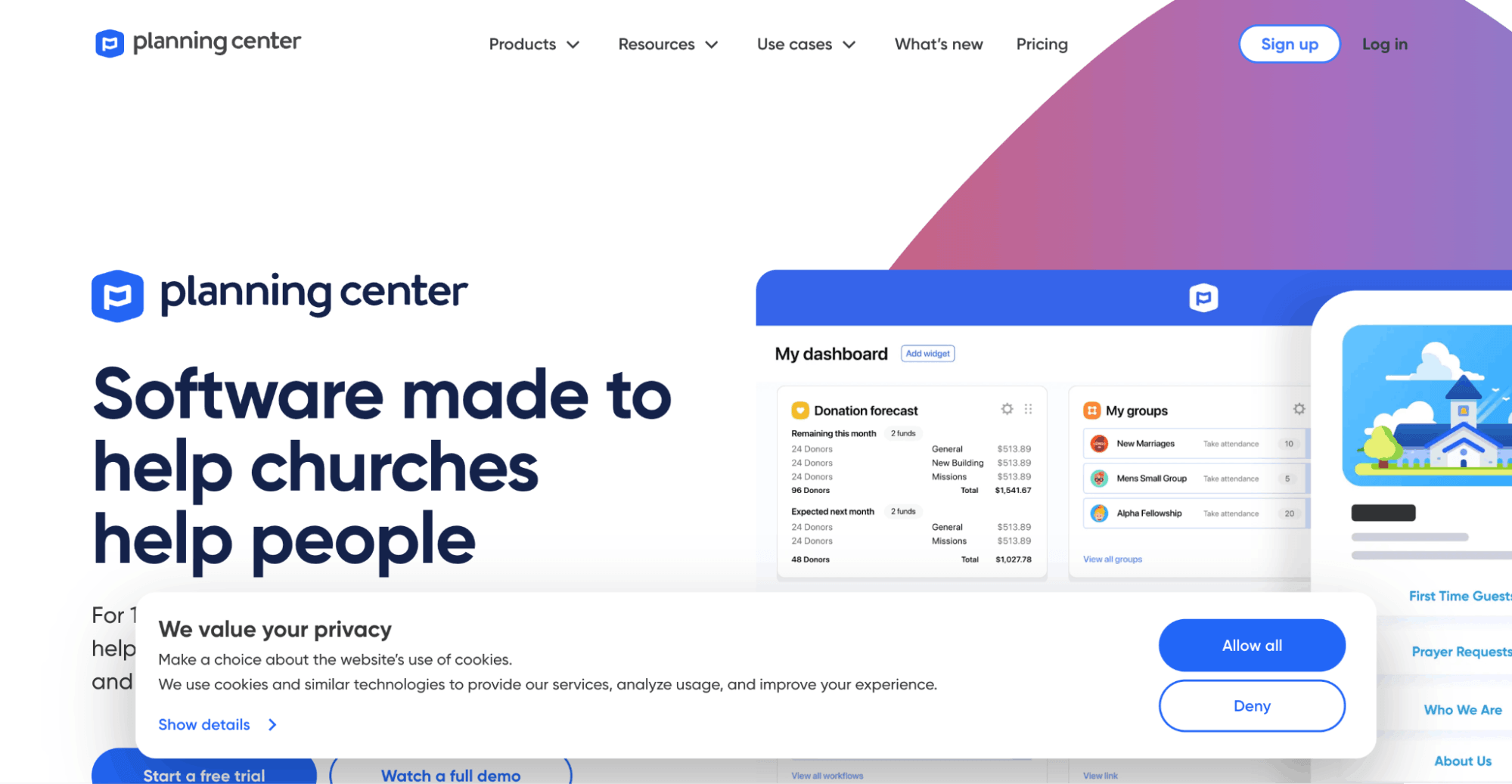 Planning center