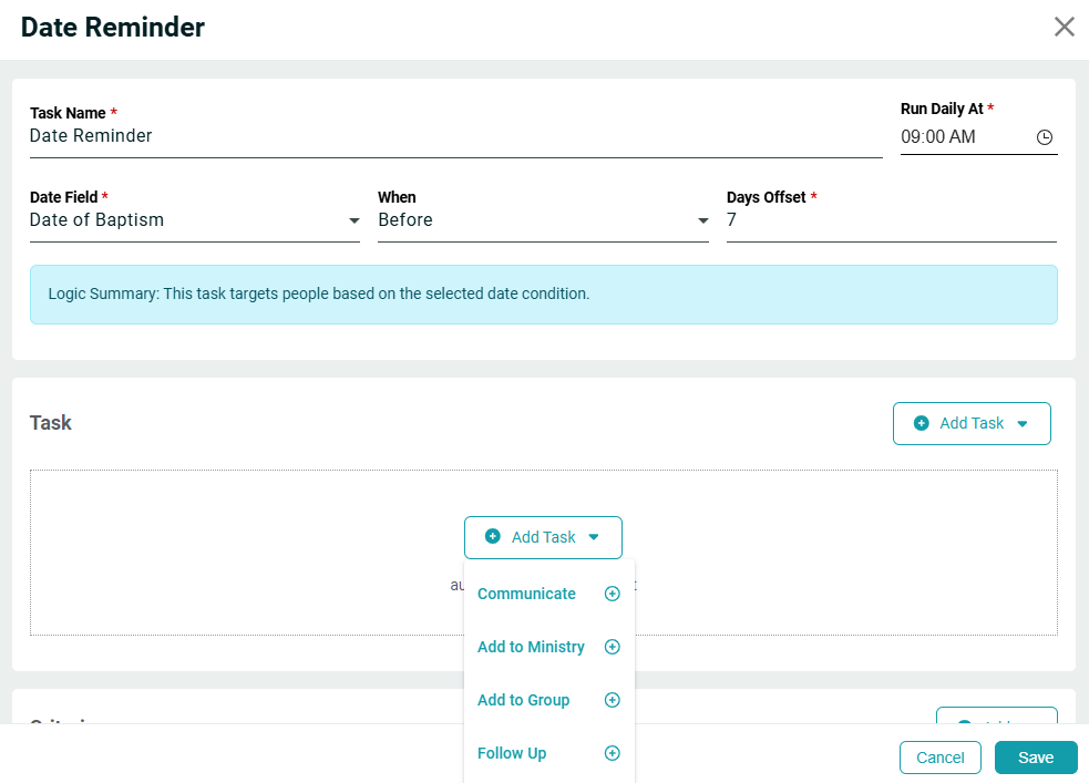 ChMeetings Updates for the Beginning of 2026 14 task -