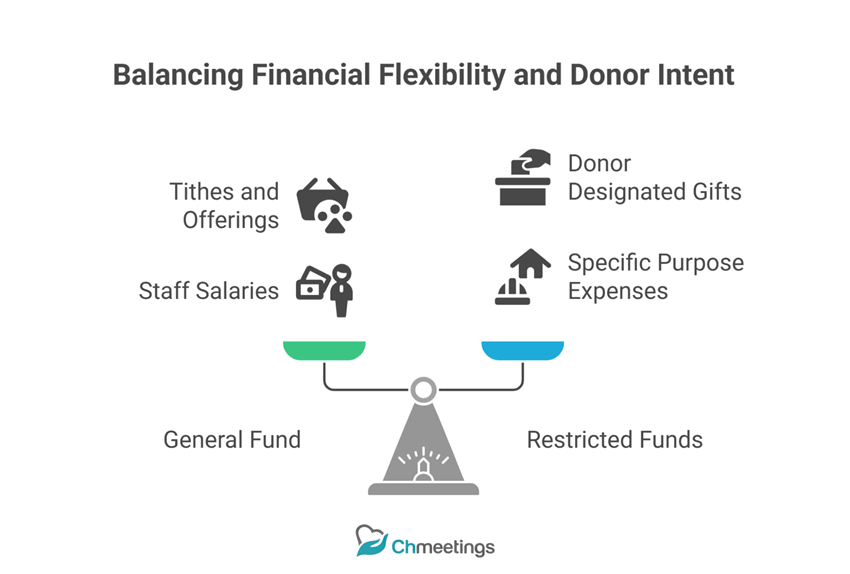 church general fund vs restricted funds