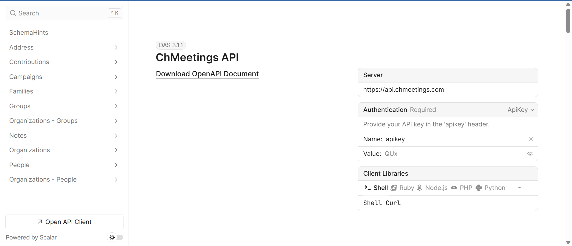 ChMeetings Updates for the Beginning of 2026 15 api -