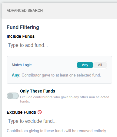 Release Notes 58 fund filter -