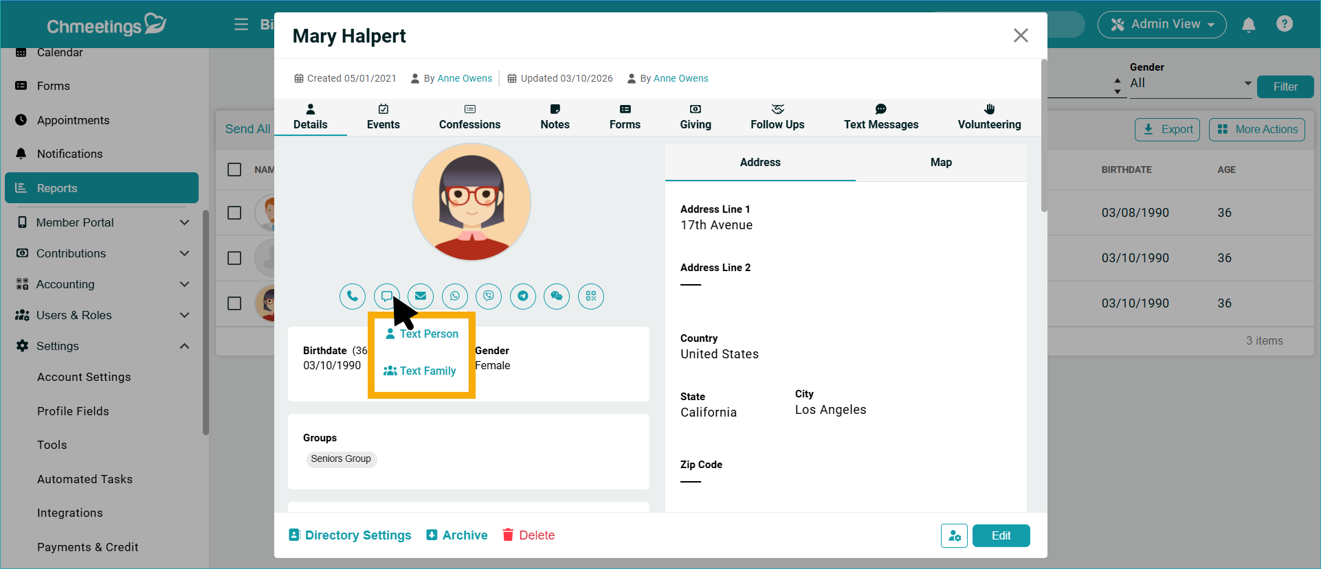 ChMeetings Updates for March 2026 3 text family -