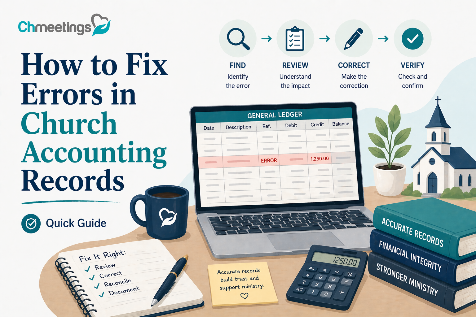 How to Fix Errors in Church Accounting Records