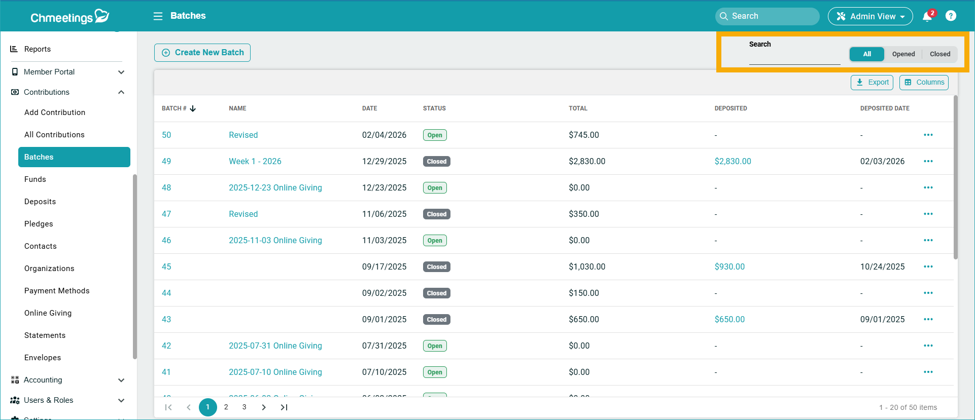 Release Notes 19 batch search -