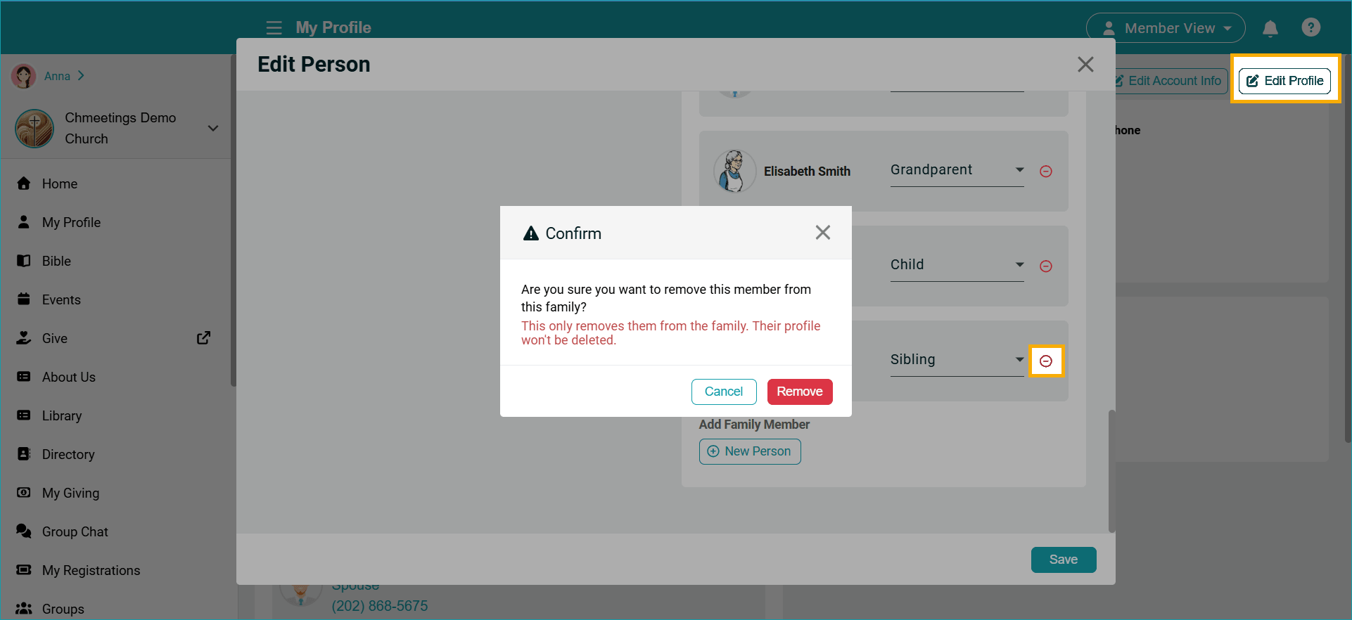 Release Notes 18 remove family -