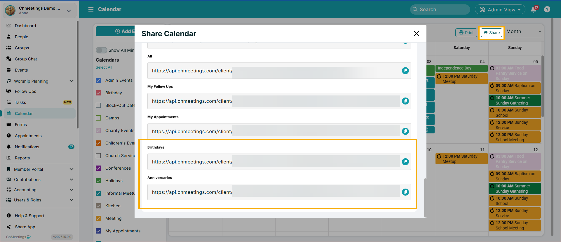 ChMeetings Updates for July 2026 11 ical -