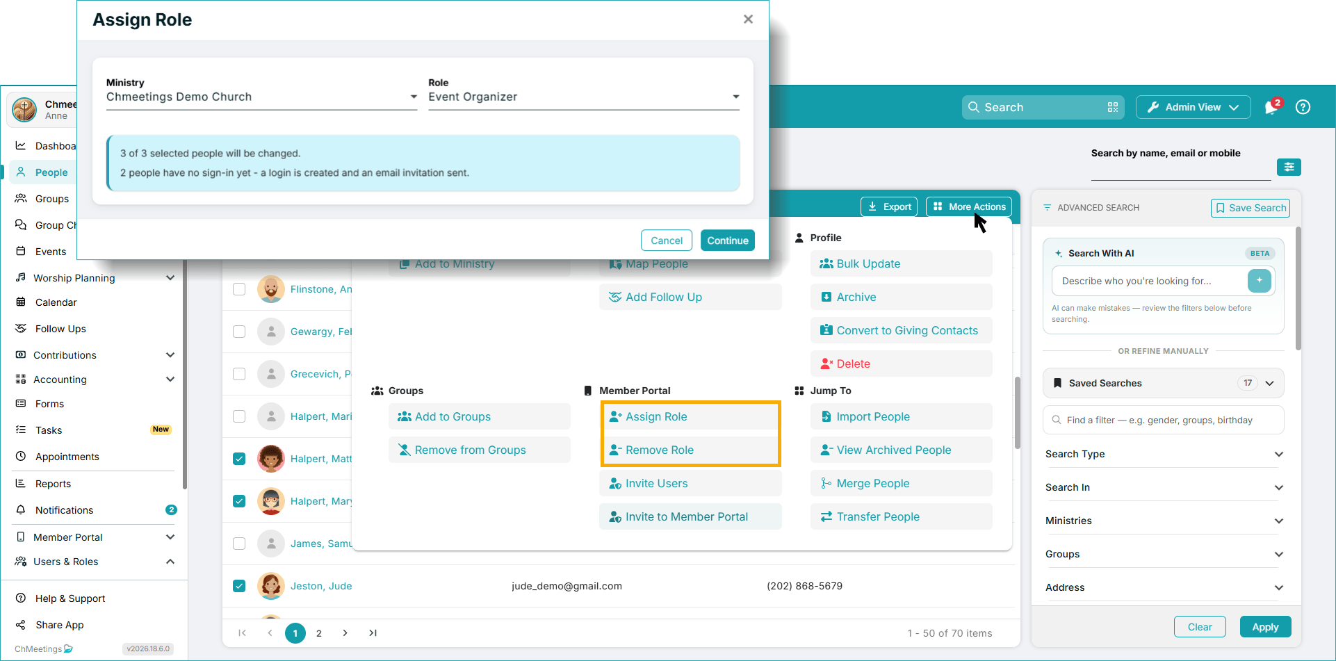 bulk assign role -