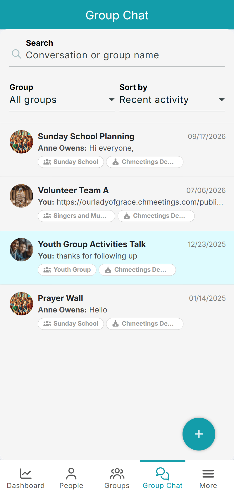 chat search -