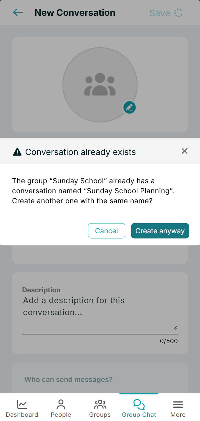 duplicate conv -
