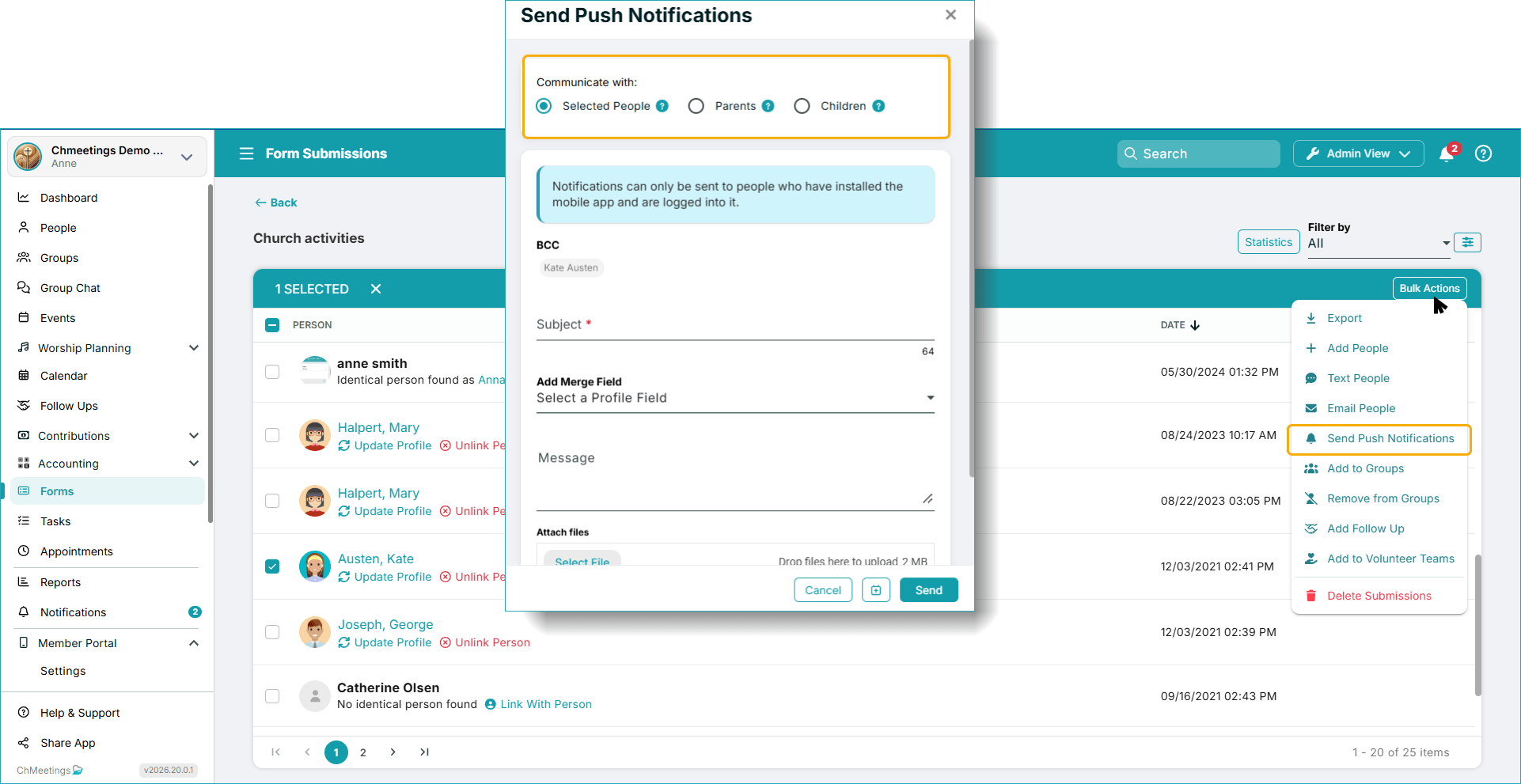 parent notification form -