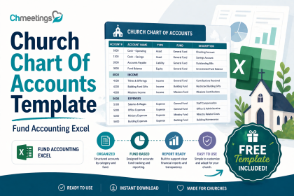 Church Chart Of Accounts Template – Fund Accounting Excel
